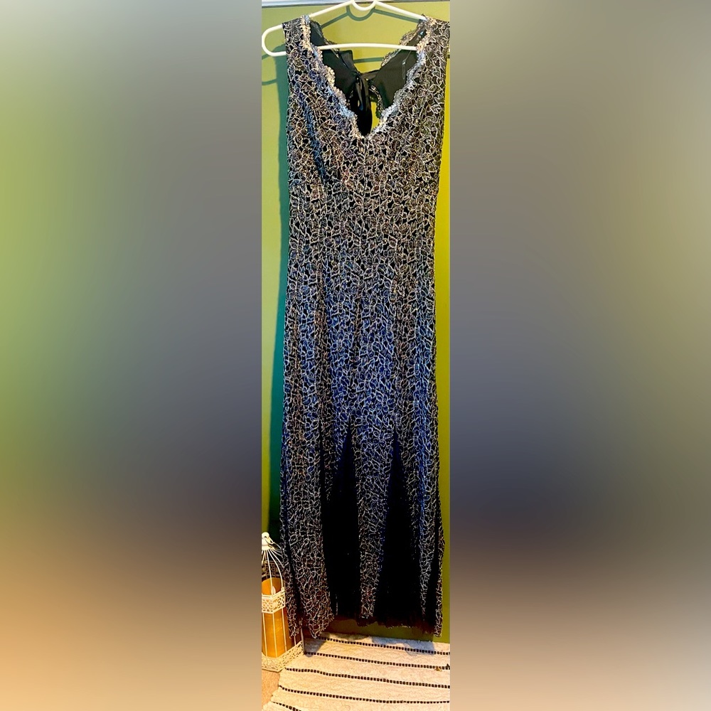 Brand New! New Worn Black & Silver Prom Dress